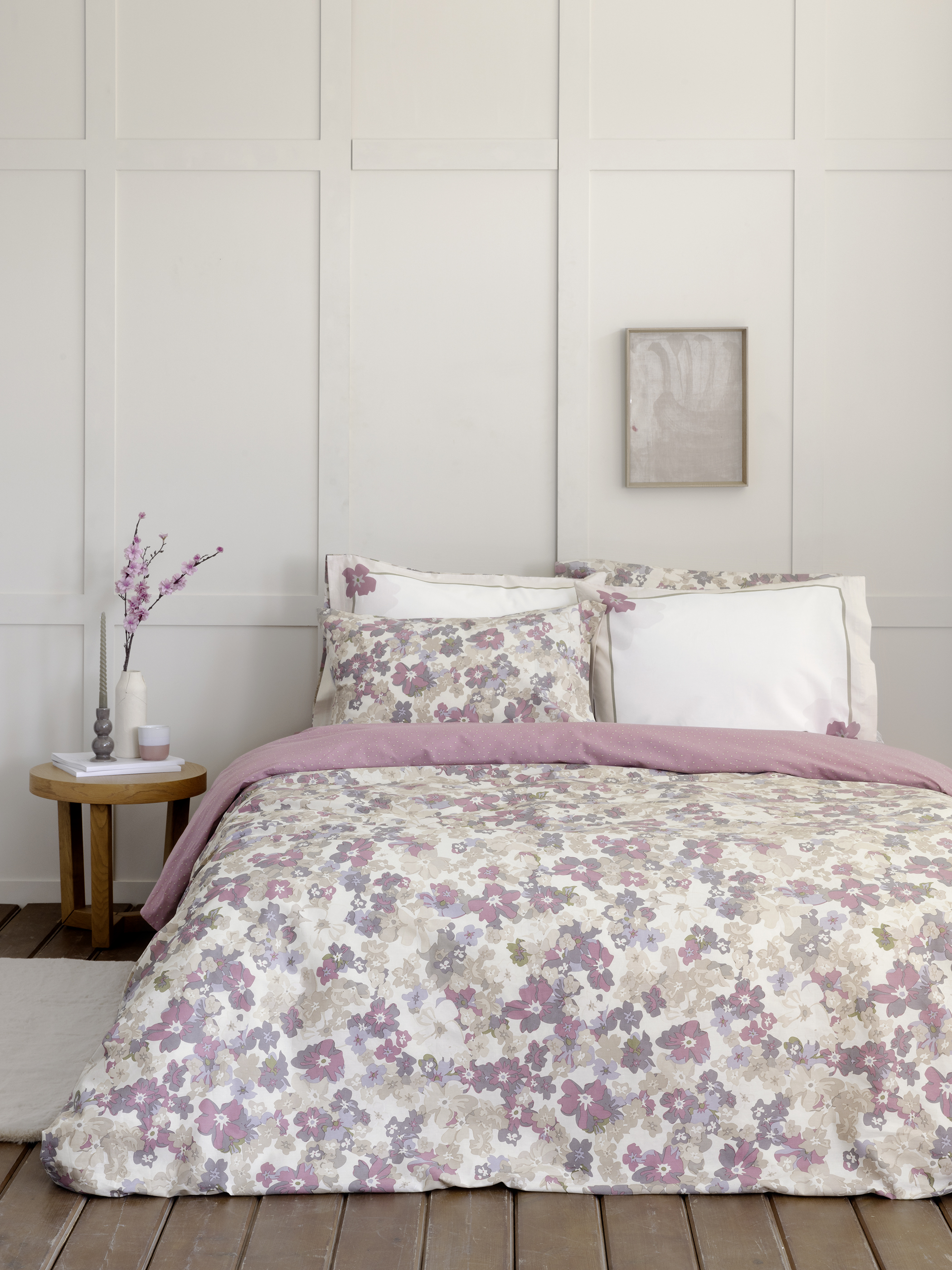 Παπλωματοθήκη Σετ Υπέρδιπλη 220x240 Nima Home Flora